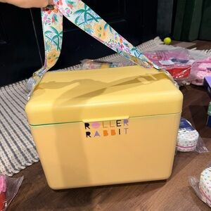 Roller Rabbit Bright Yellow Cooler Bag